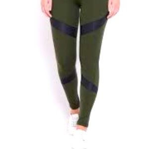 adidas olive green leggings 